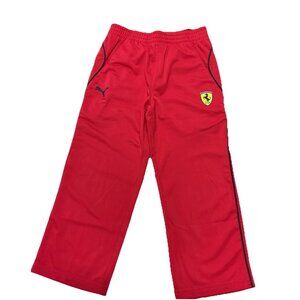 Puma x Ferrari Boys Ross Corsa (Red) Activewear Fleece Pants Size 6